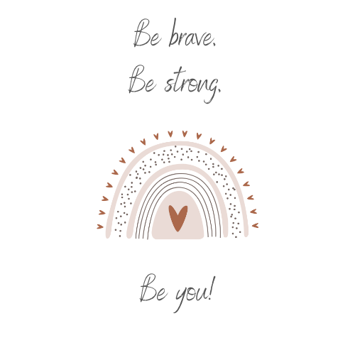 Be Brave and Be Strong Quote