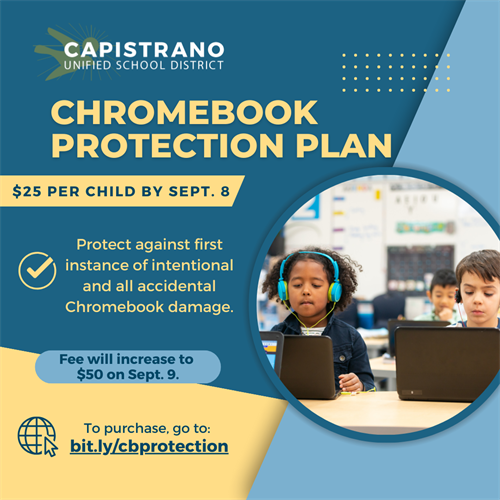 Chromebook Protection Plan flyer